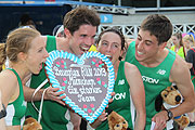 Team New Balance Boston @ Bavarian Run 2013: Fiona Moriarty, Paul Ruppert, Erin Droomgoole, Andrew Pitts (©Foto: Martin Schmitz)